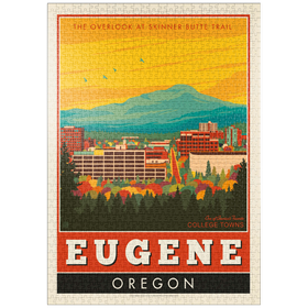 Darstellung des Puzzle-Motivs American College Towns: Eugene, Oregon – Puzzleteile: 1000