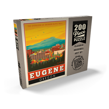Darstellung des Puzzle Motivs American College Towns: Eugene, Oregon 200 Puzzle Schachtel Ansicht2