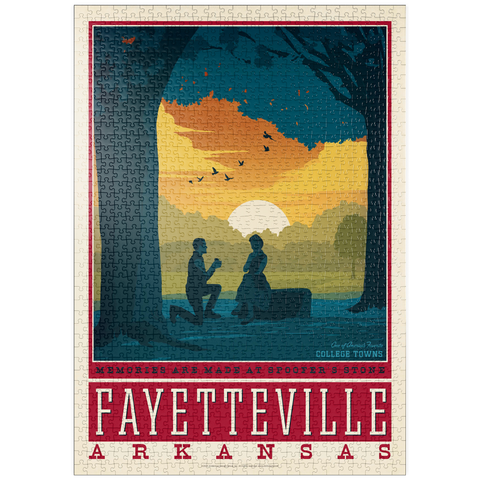 Darstellung des Puzzle Motivs American College Towns: Fayetteville, Arkansas puzzleplate American College Towns: Fayetteville, Arkansas 1000 Puzzle
