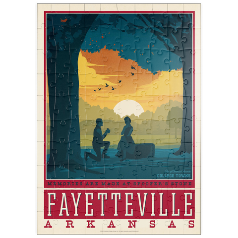 Darstellung des Puzzle Motivs American College Towns: Fayetteville, Arkansas puzzleplate American College Towns: Fayetteville, Arkansas 100 Puzzle
