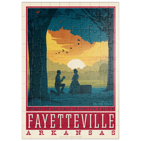 Darstellung des Puzzle Motivs American College Towns: Fayetteville, Arkansas - Puzzleteile: 100