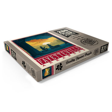Darstellung des Puzzle Motivs American College Towns: Fayetteville, Arkansas 200 Puzzle Schachtel Ansicht1