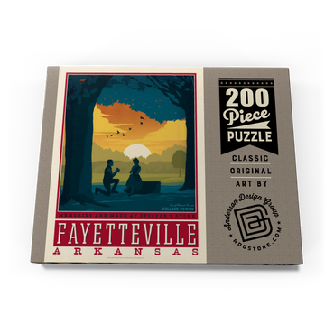 Darstellung des Puzzle Motivs American College Towns: Fayetteville, Arkansas 200 Puzzle Schachtel Ansicht3