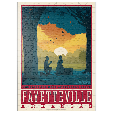 Darstellung des Puzzle Motivs puzzleplate American College Towns: Fayetteville, Arkansas 200 Puzzle