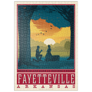 Darstellung des Puzzle Motivs puzzleplate American College Towns: Fayetteville, Arkansas 500 Puzzle