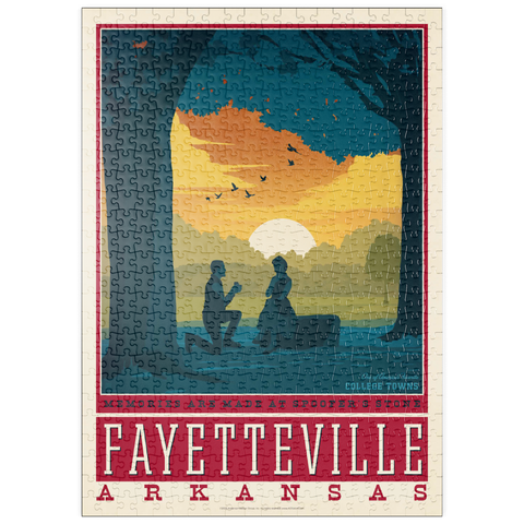 Darstellung des Puzzle Motivs American College Towns: Fayetteville, Arkansas puzzleplate American College Towns: Fayetteville, Arkansas 500 Puzzle
