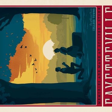 Darstellung des Puzzle Motivs American College Towns: Fayetteville, Arkansas 500 Puzzle 3D Modell