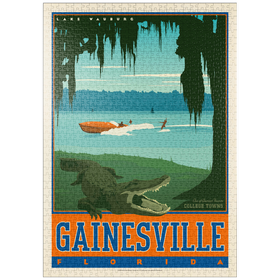 Darstellung des Puzzle-Motivs American College Towns: Gainesville, Florida – Puzzleteile: 1000