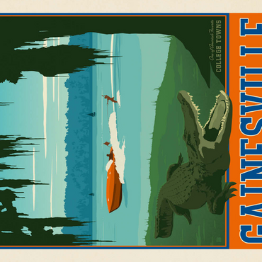 Darstellung des Puzzle Motivs American College Towns: Gainesville, Florida 500 Puzzle 3D Modell