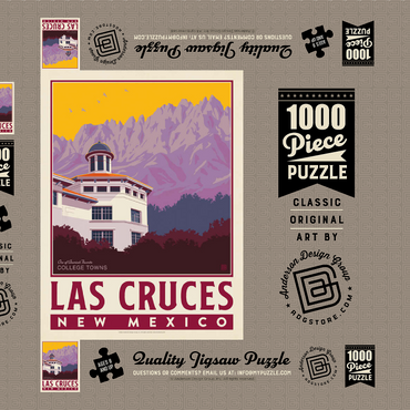 Darstellung des Puzzle Motivs American College Towns: Las Cruces, NM 1000 Puzzle Schachtel 3D Modell