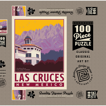 Darstellung des Puzzle Motivs American College Towns: Las Cruces, NM 100 Puzzle Schachtel 3D Modell