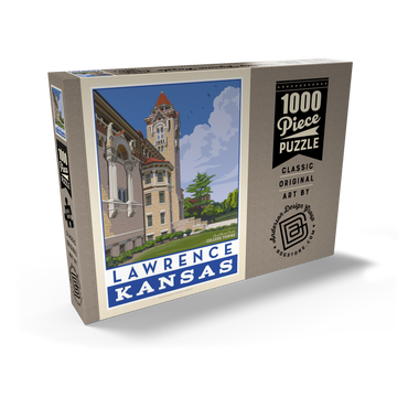 Darstellung des Puzzle Motivs American College Towns: Lawrence, Kansas 1000 Puzzle Schachtel Ansicht2
