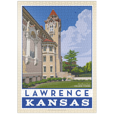 Darstellung des Puzzle Motivs puzzleplate American College Towns: Lawrence, Kansas 1000 Puzzle