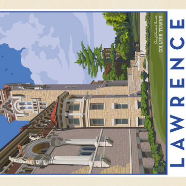 Darstellung des Puzzle Motivs American College Towns: Lawrence, Kansas 1000 Puzzle 3D Modell