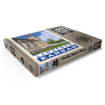 Darstellung des Puzzle Motivs American College Towns: Lawrence, Kansas 100 Puzzle Schachtel Ansicht1