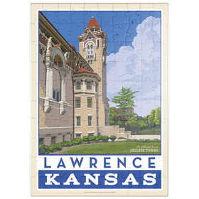 Darstellung des Puzzle Motivs American College Towns: Lawrence, Kansas - Puzzleteile: 100
