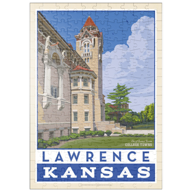 Darstellung des Puzzle Motivs American College Towns: Lawrence, Kansas - Puzzleteile: 200