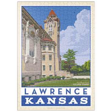 Darstellung des Puzzle Motivs puzzleplate American College Towns: Lawrence, Kansas 500 Puzzle