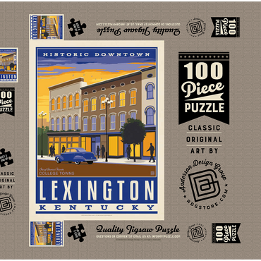 Darstellung des Puzzle Motivs American College Towns: Lexington, KY 100 Puzzle Schachtel 3D Modell