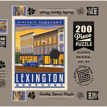 Darstellung des Puzzle Motivs American College Towns: Lexington, KY 200 Puzzle Schachtel 3D Modell