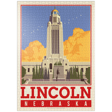 Darstellung des Puzzle Motivs puzzleplate American College Towns: Lincoln, NE 1000 Puzzle