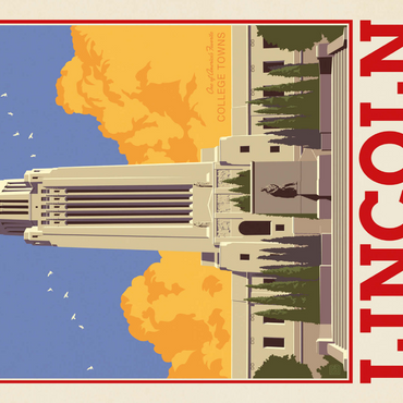 Darstellung des Puzzle Motivs American College Towns: Lincoln, NE 1000 Puzzle 3D Modell