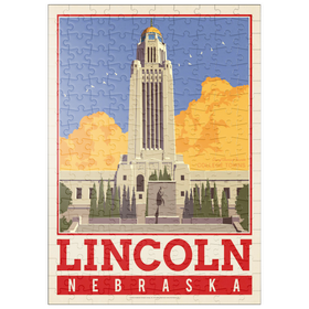 Darstellung des Puzzle Motivs American College Towns: Lincoln, NE - Puzzleteile: 200