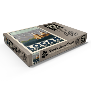 Darstellung des Puzzle Motivs American College Towns: Logan, Utah 1000 Puzzle Schachtel Ansicht1