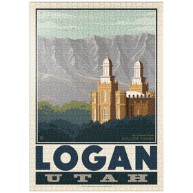 Darstellung des Puzzle-Motivs American College Towns: Logan, Utah – Puzzleteile: 1000