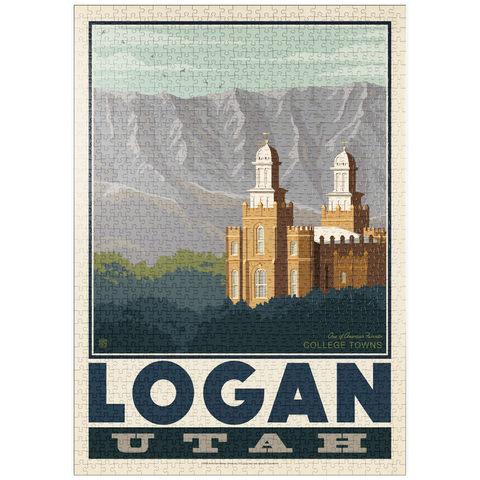 Darstellung des Puzzle Motivs American College Towns: Logan, Utah puzzleplate American College Towns: Logan, Utah 1000 Puzzle