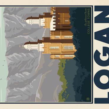 Darstellung des Puzzle Motivs American College Towns: Logan, Utah 1000 Puzzle 3D Modell