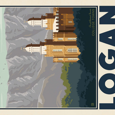 Darstellung des Puzzle Motivs American College Towns: Logan, Utah 100 Puzzle 3D Modell