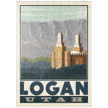 Darstellung des Puzzle Motivs puzzleplate American College Towns: Logan, Utah 200 Puzzle