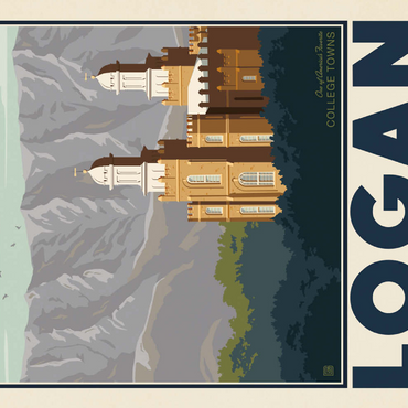 Darstellung des Puzzle Motivs American College Towns: Logan, Utah 200 Puzzle 3D Modell
