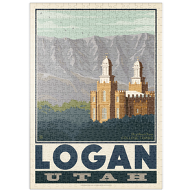 Darstellung des Puzzle Motivs American College Towns: Logan, Utah - Puzzleteile: 500