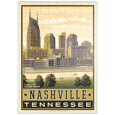 Darstellung des Puzzle Motivs puzzleplate American College Towns: Nashville, TN 100 Puzzle