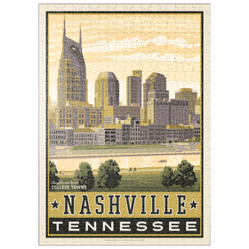 Darstellung des Puzzle Motivs American College Towns: Nashville, TN - Puzzleteile: 500
