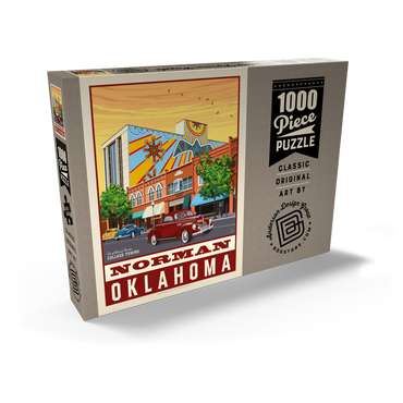 Darstellung des Puzzle Motivs American College Towns: Norman, Oklahoma 1000 Puzzle Schachtel Ansicht2