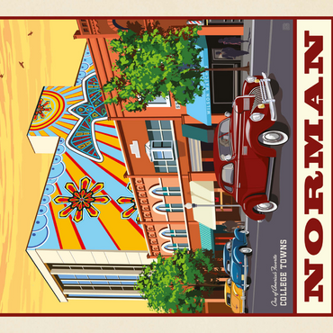 Darstellung des Puzzle Motivs American College Towns: Norman, Oklahoma 1000 Puzzle 3D Modell