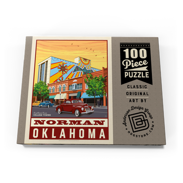 Darstellung des Puzzle Motivs American College Towns: Norman, Oklahoma 100 Puzzle Schachtel Ansicht3