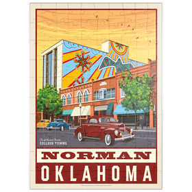 Darstellung des Puzzle Motivs American College Towns: Norman, Oklahoma - Puzzleteile: 100