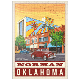 Darstellung des Puzzle Motivs American College Towns: Norman, Oklahoma - Puzzleteile: 500