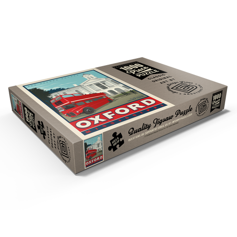 Darstellung des Puzzle Motivs American College Towns: Oxford, Mississippi American College Towns: Oxford, Mississippi 1000 Puzzle Schachtel Ansicht1