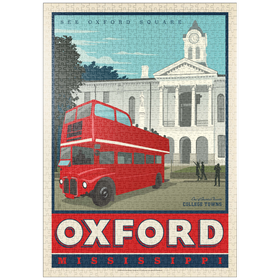 Darstellung des Puzzle-Motivs American College Towns: Oxford, Mississippi – Puzzleteile: 1000
