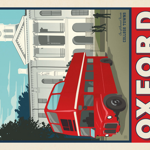 Darstellung des Puzzle Motivs American College Towns: Oxford, Mississippi American College Towns: Oxford, Mississippi 1000 Puzzle 3D Modell