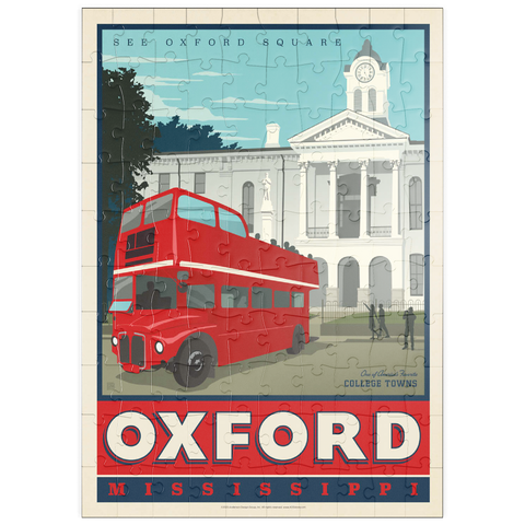 Darstellung des Puzzle Motivs American College Towns: Oxford, Mississippi puzzleplate American College Towns: Oxford, Mississippi 100 Puzzle