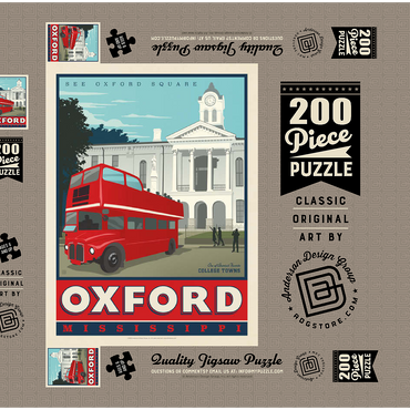 Darstellung des Puzzle Motivs American College Towns: Oxford, Mississippi 200 Puzzle Schachtel 3D Modell