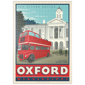Darstellung des Puzzle Motivs American College Towns: Oxford, Mississippi - Puzzleteile: 500