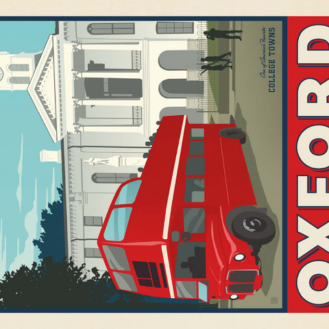 Darstellung des Puzzle Motivs American College Towns: Oxford, Mississippi American College Towns: Oxford, Mississippi 500 Puzzle 3D Modell