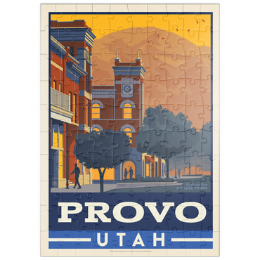 Darstellung des Puzzle Motivs puzzleplate American College Towns: Provo, Utah 100 Puzzle